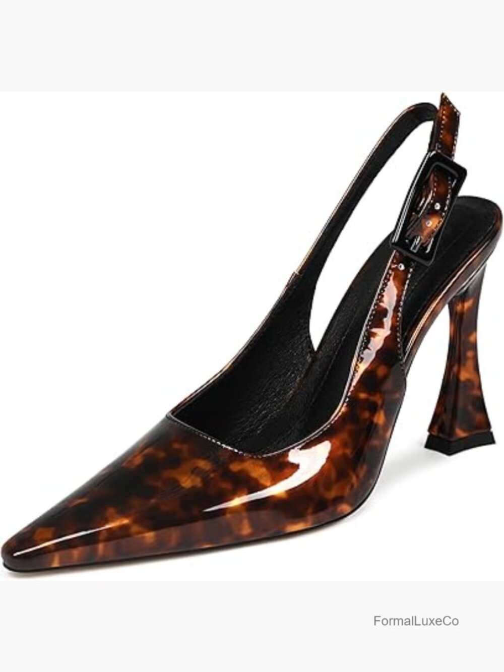Slingback Pointed Toe Stiletto Pumps High Heels Dress Shoes